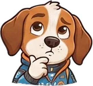 Mascote do Ivvo pensativo